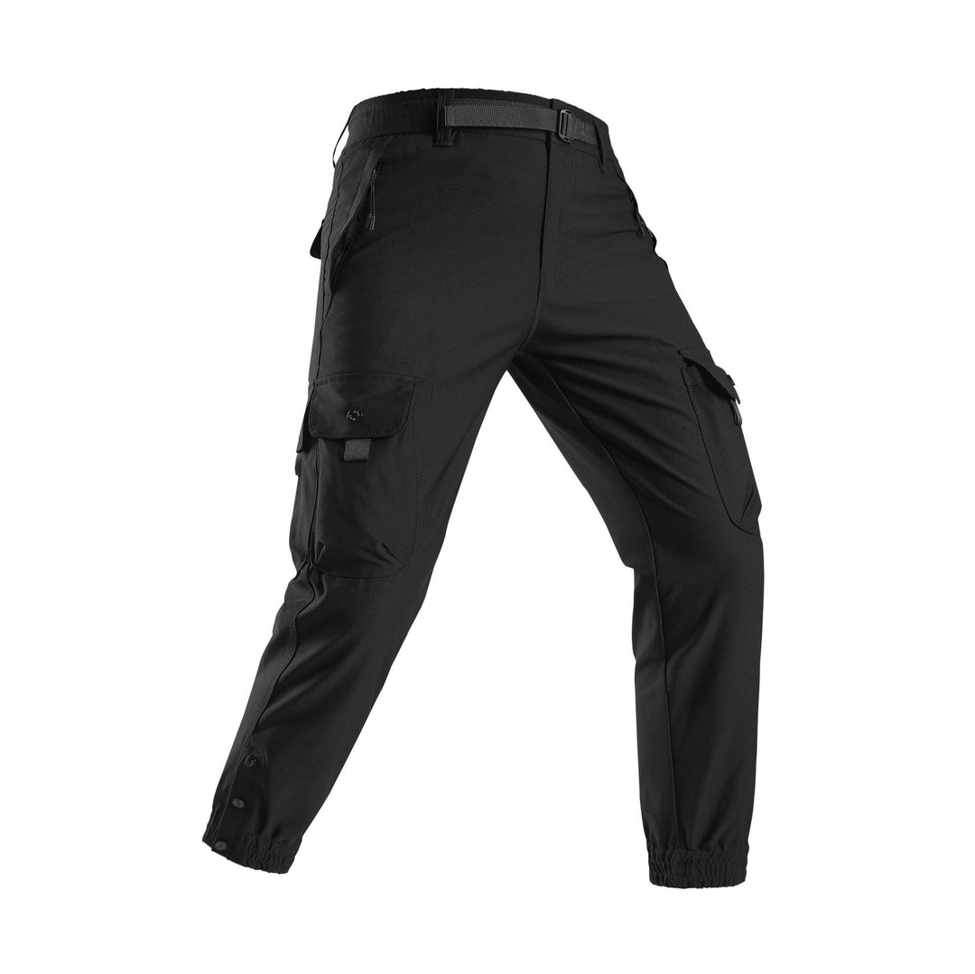 Herren Tapered Cargo-Joggerhose im Tactical-Utility-Stil mit elastischem Knöchelsaum und Multifachtaschen Drune