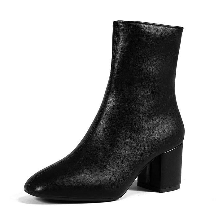 Damen Elegante Hochglanz Overkneestiefel Drune