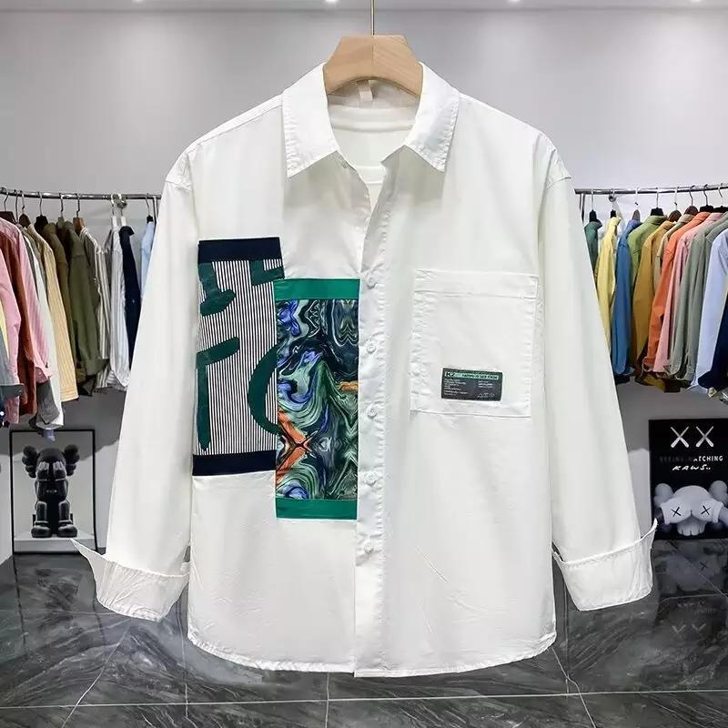 Herren lässiges Hemd mit modischen Design-Elementen und praktischen Taschen Drune