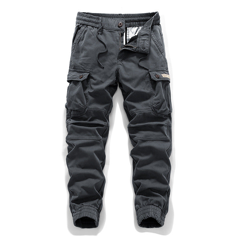 Herren Tactical-Cargo-Jogger mit Stretch-Einsatz, Tunnelzugbund und aufgesetzten Klapptaschen Drune