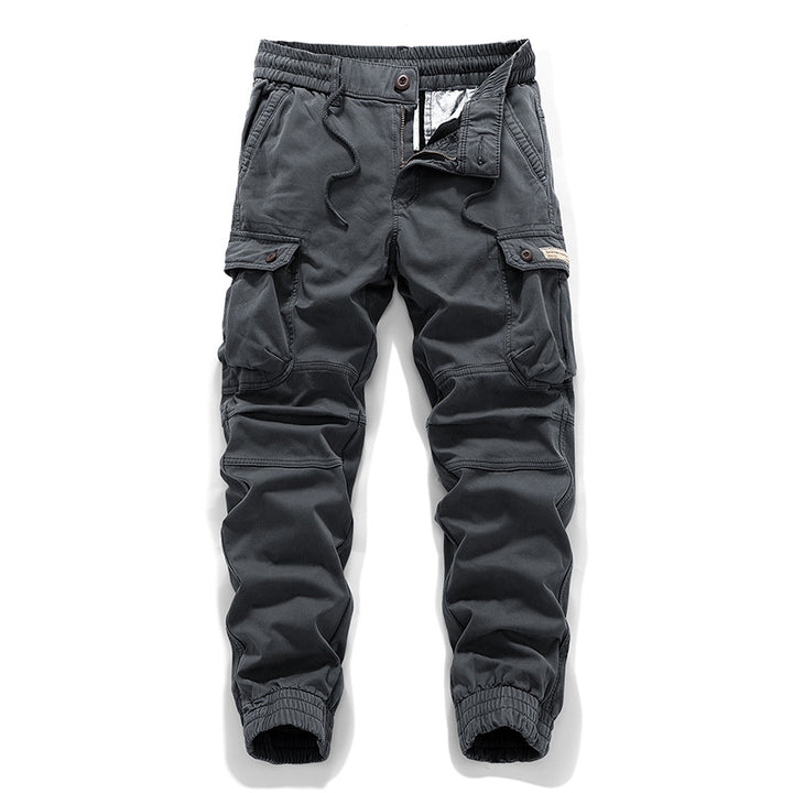 Herren Tactical-Cargo-Jogger mit Stretch-Einsatz, Tunnelzugbund und aufgesetzten Klapptaschen Drune