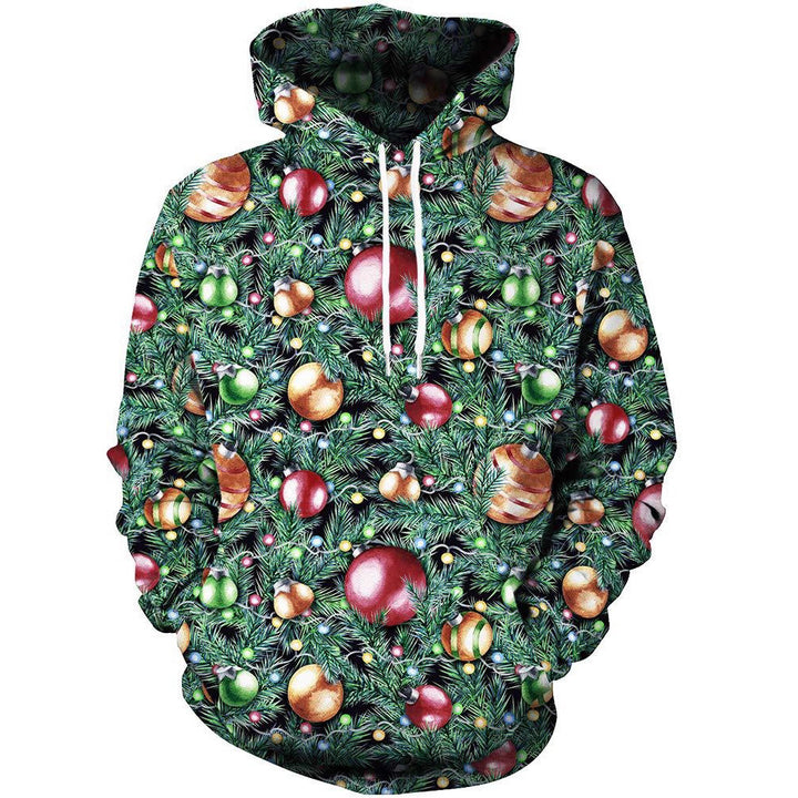 Damen Lustiger Kapuzenpullover mit weihnachtlichem DJ-Motiv Drune