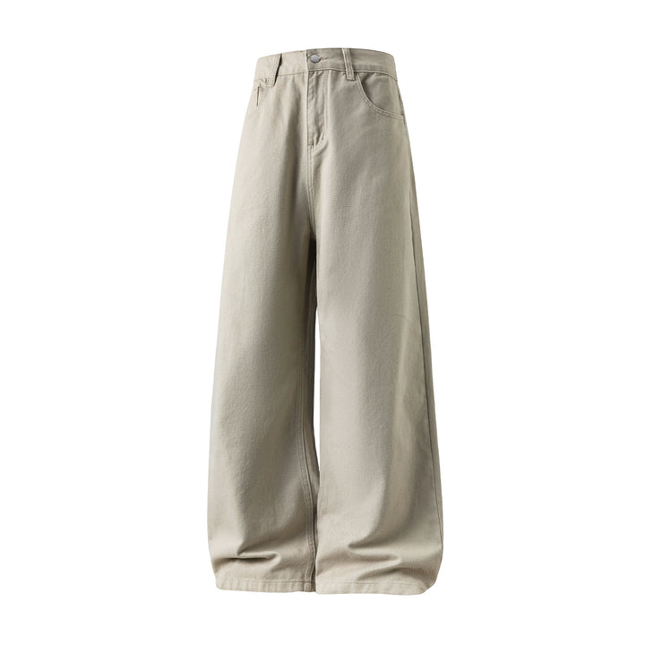Damen Hochtaillierte Twill-Hose mit extra weitem Balloon-Schnitt Drune