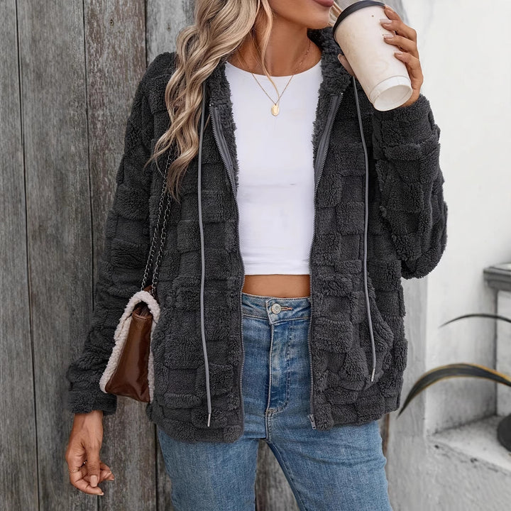 Damen Kuschelige Fleecejacke Drune