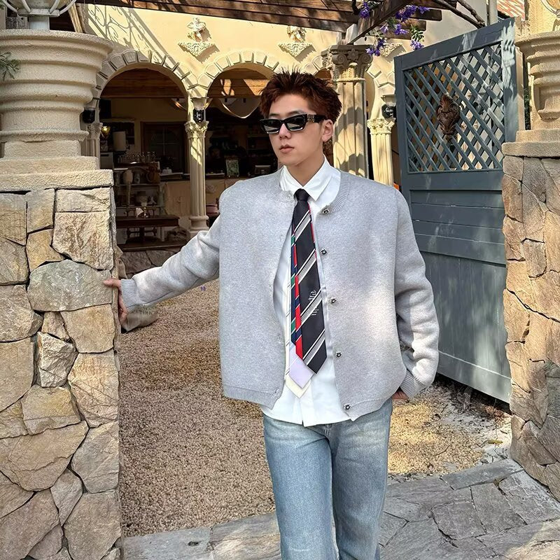 Herren Modischer Strickcardigan mit Knopfleiste Drune 1787964670