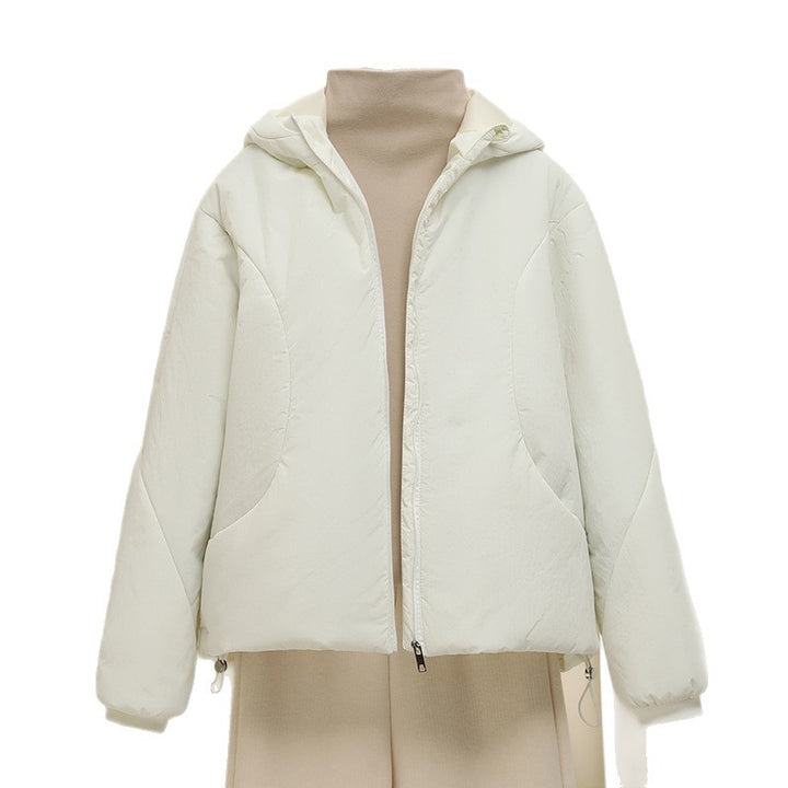 Damen nan gesteppte Kapuzenjacke mit kurzem Boxy‑Schnitt, verstellbarem Saum und wärmender Wattierung Drune