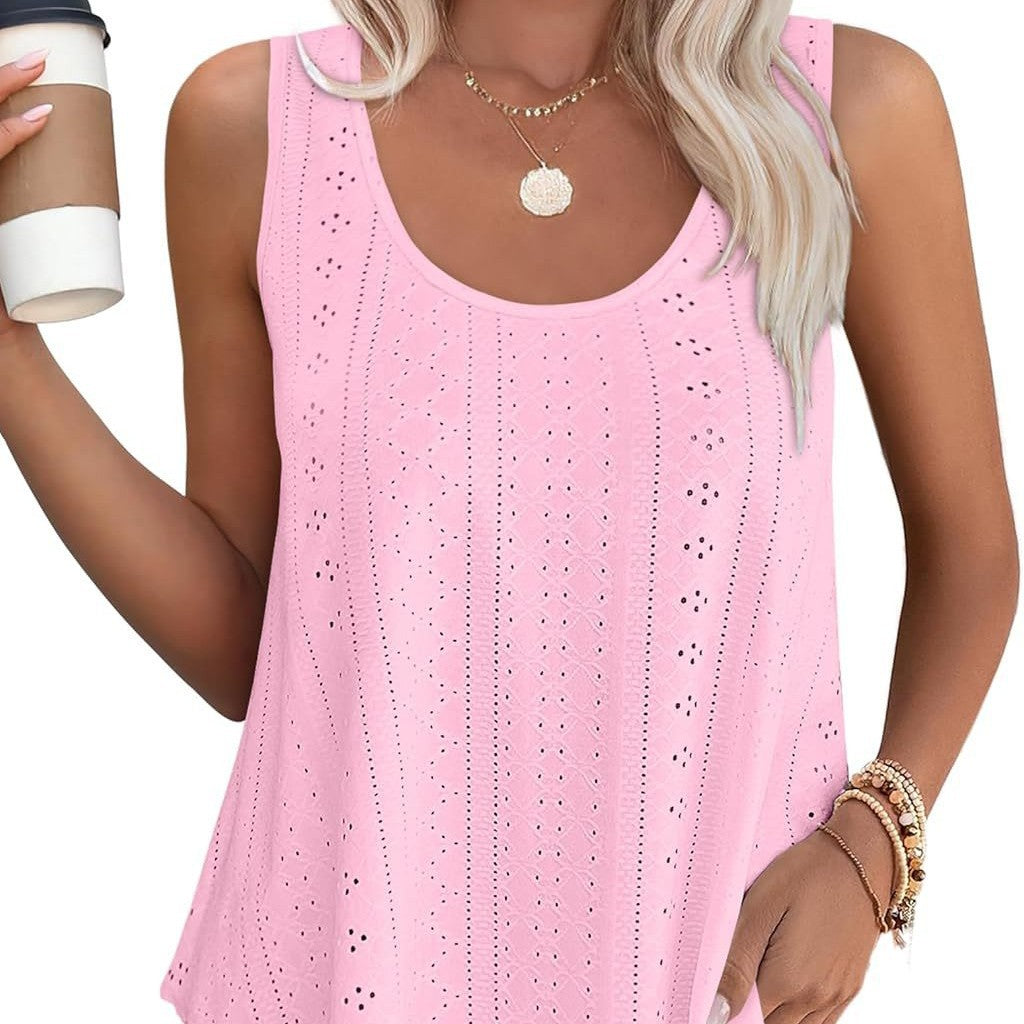 Damen Freizeit Leichte Ärmellose Top Drune