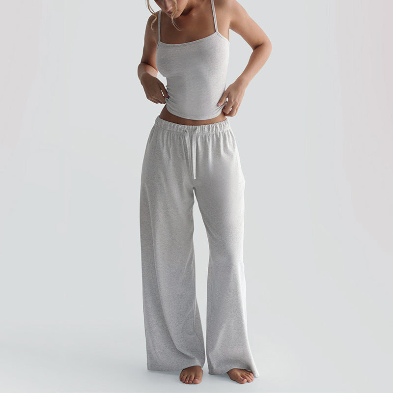 Damen Legere Lounge-Hose und Top Set Drune