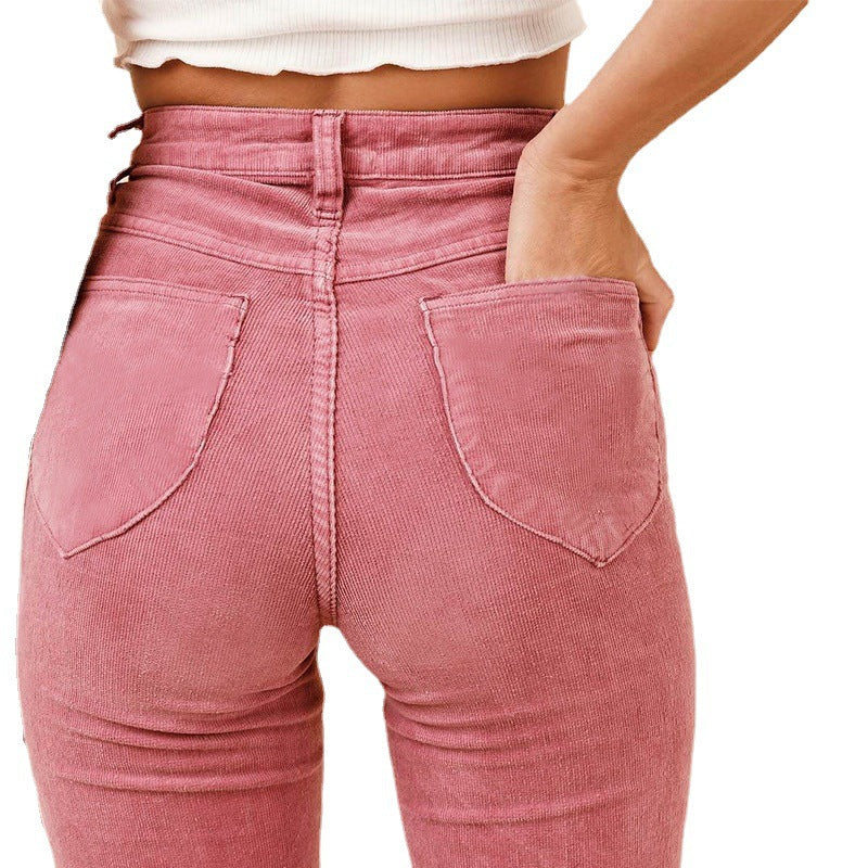 Damen Hochtaillierte Schlaghose mit weitem Bein und Stretchbund Drune