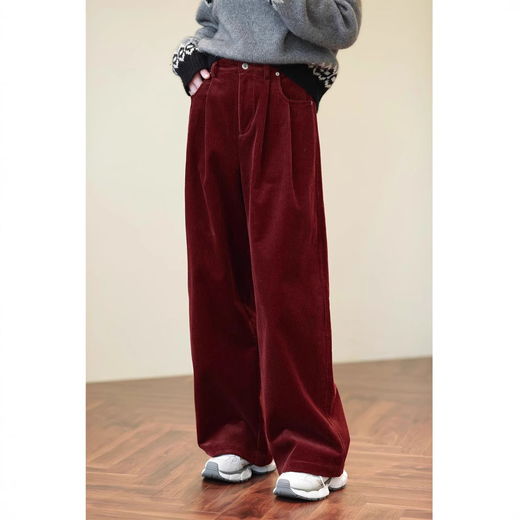Damen Weit geschnittene Cordhose Drune