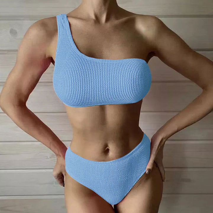 Damen Einseitiger Bikini mit hoch geschnittenem Schnitt Drune