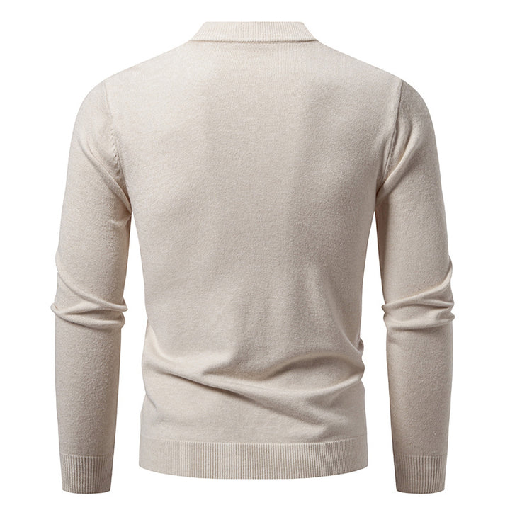 Herren Feinstrick-Cardigan mit Zopfmuster, V‑Ausschnitt und Knopfleiste Drune