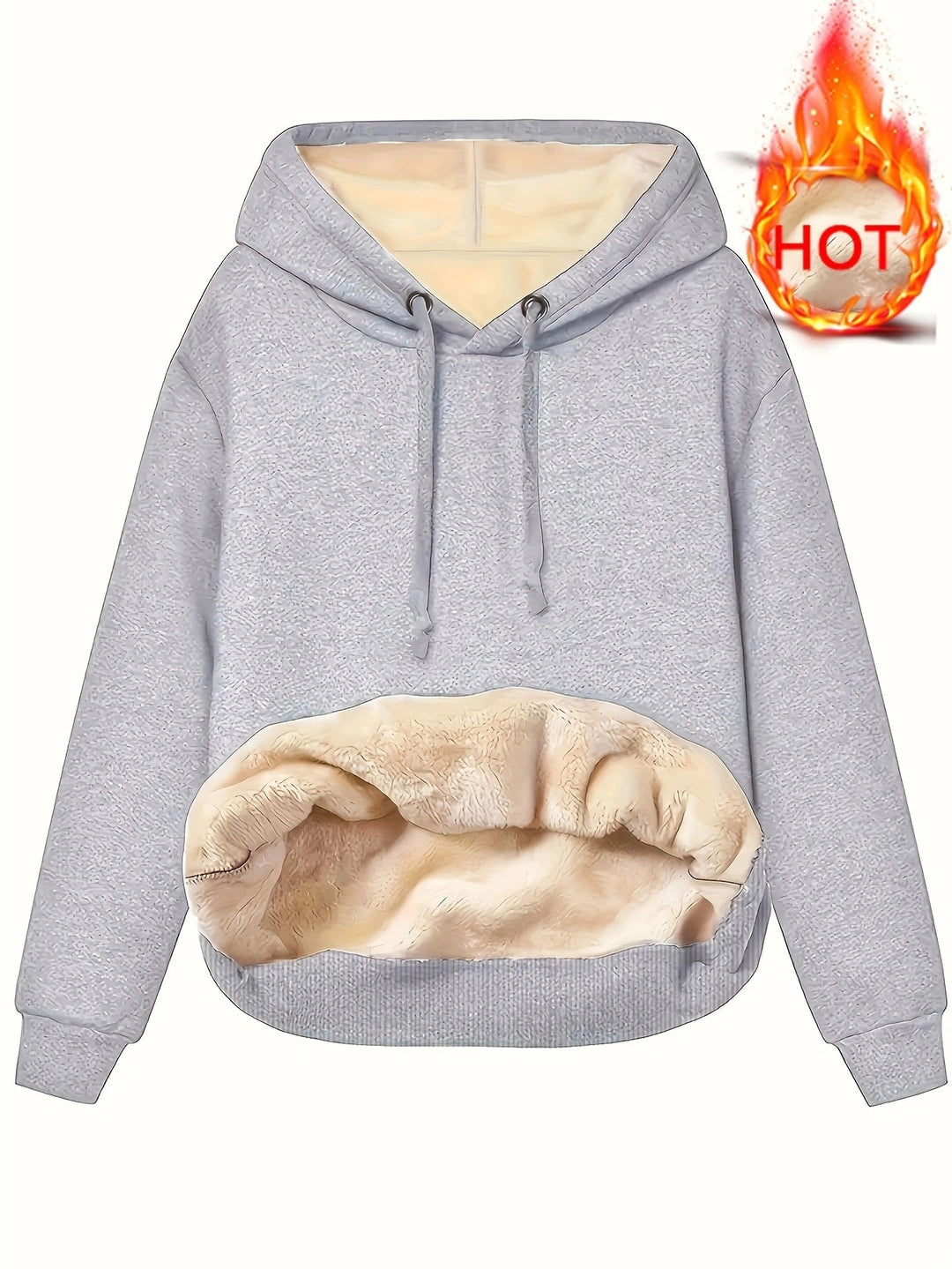 Damen Hoodie mit kuscheligem Innenfutter und modernem Schnitt Drune