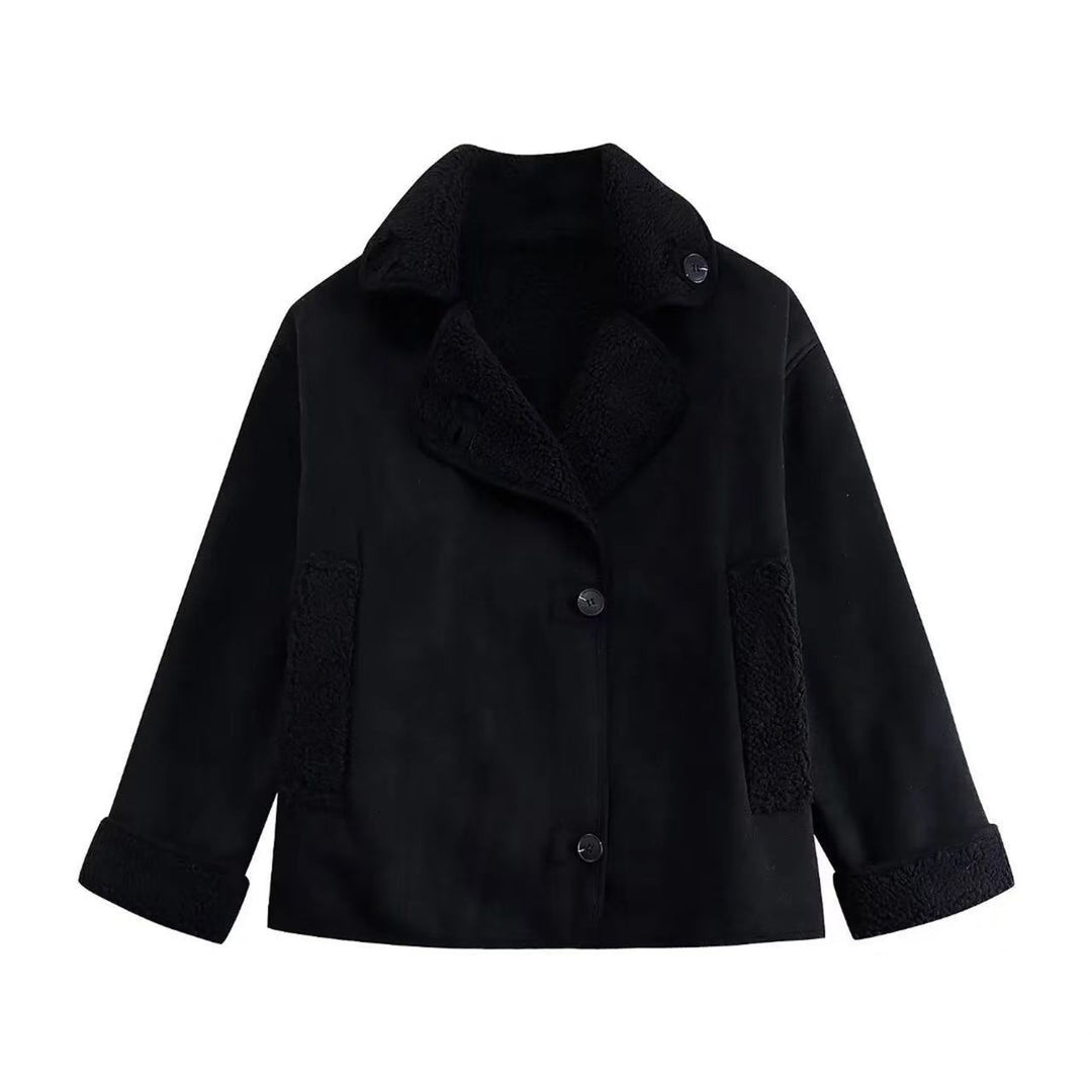 Damen modische Fleecejacke mit weichem Innenfutter Drune