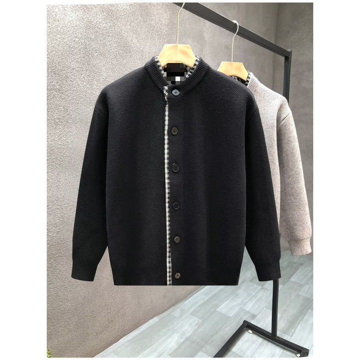 Herren Sweaterjacke mit Stehkragen Drune