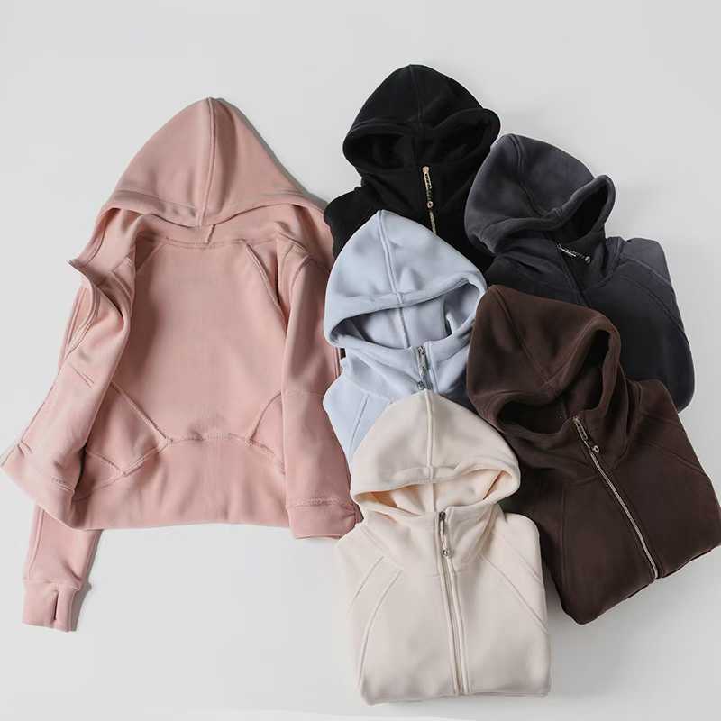 Damen Sportlicher Zip-Hoodie mit kuscheligem Innenfutter Drune