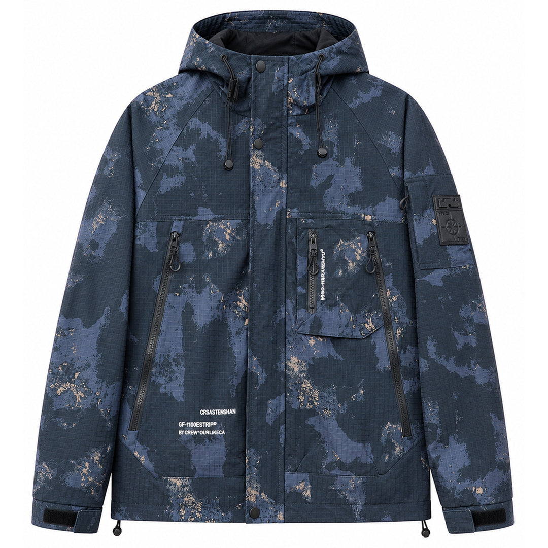 Herren Multifunktionale Outdoorjacke mit Kapuze Drune