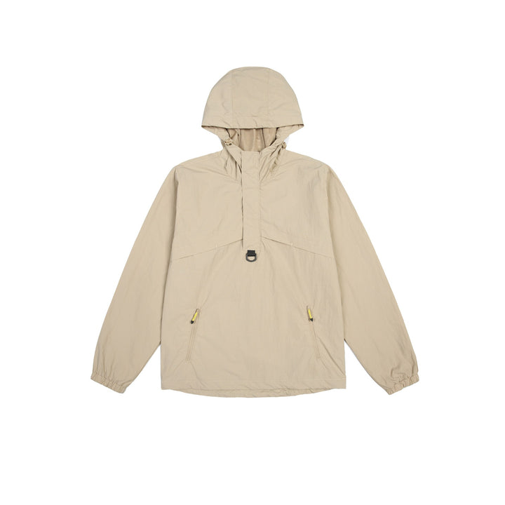 Herren Urbaner wasserabweisender Anorak-Pullover mit Kapuze und Fronttaschen Drune