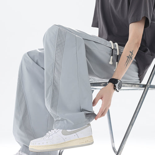 Herren Sportliche Freizeithose mit innovativen Mesh-Einsätzen