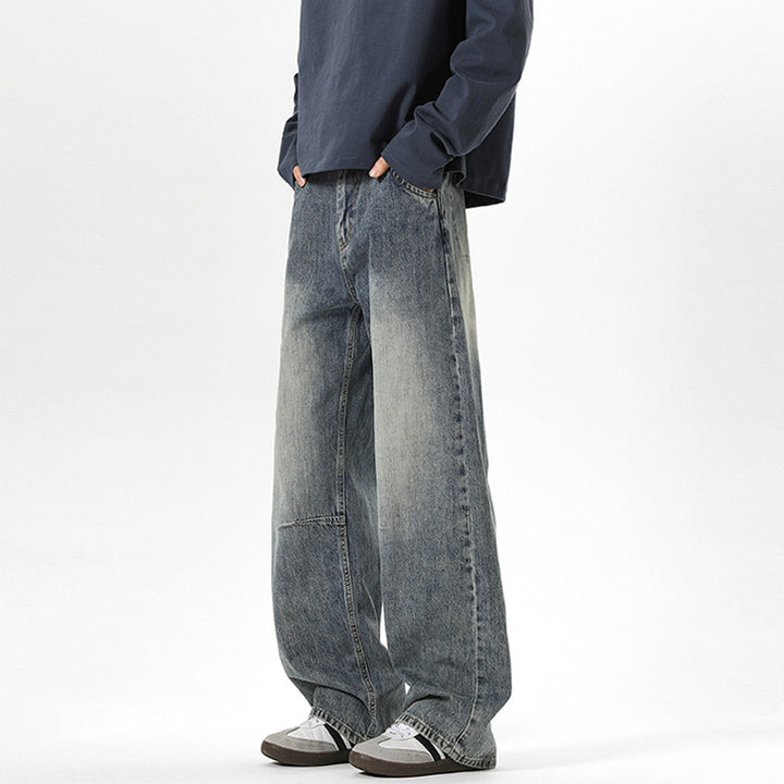 Damen Weitgeschnittene Jeans mit hohem Bund Drune