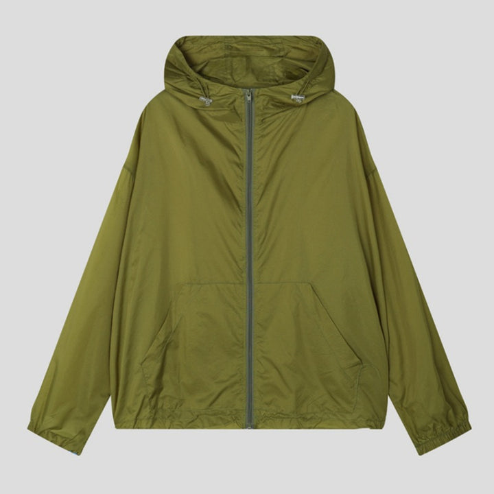 Damen leichte Regenjacke mit praktischen Taschen Drune