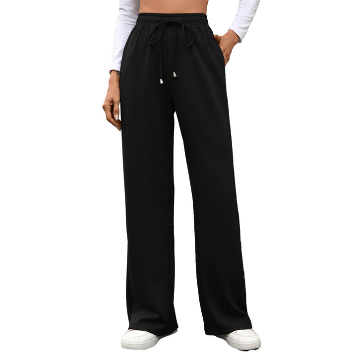 Damen Weite Baumwoll-Loungehose mit elastischem Bund Drune