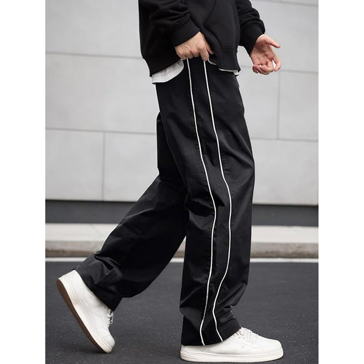 Herren Sportliche Freizeithose mit seitlichen Kontraststreifen Drune