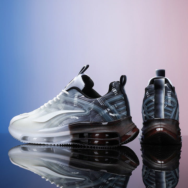 Unisex leichte Luftkissen-Sneaker mit transparentem Gradient-Obermaterial und sichtbarer Luftkammer Drune