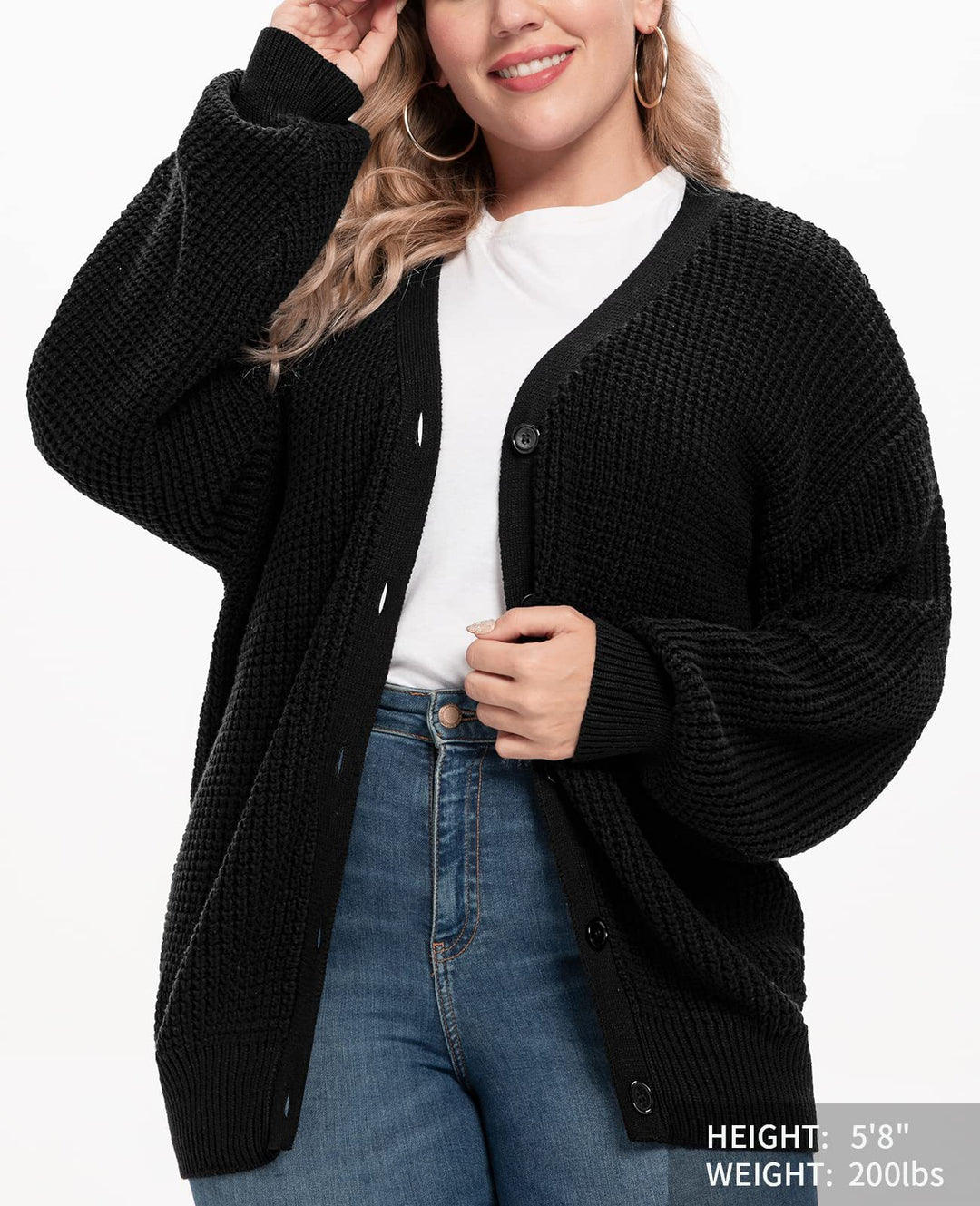 Damen Grobstrick Cardigan