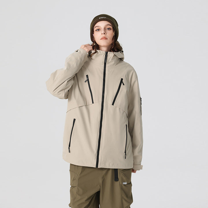 Herren Technische Softshelljacke mit Kapuze, wasserabweisender Membran und multiplen Reißverschlusstaschen Drune