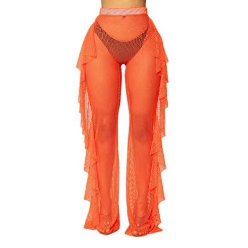 Damen Strandhose mit elegantem Rüschen-Design Drune