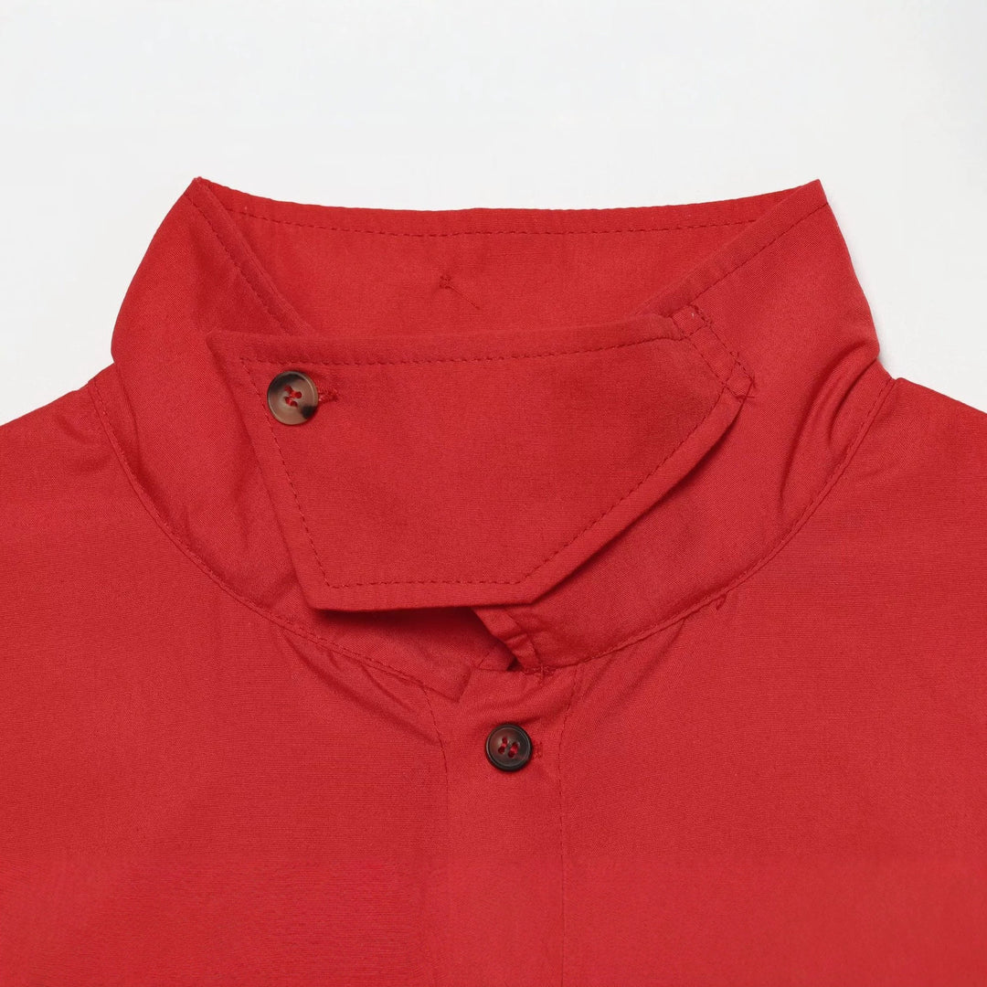 Damen Leichtes Utility‑Hemd mit hohem Stehkragen und aufgesetzten Brusttaschen Drune