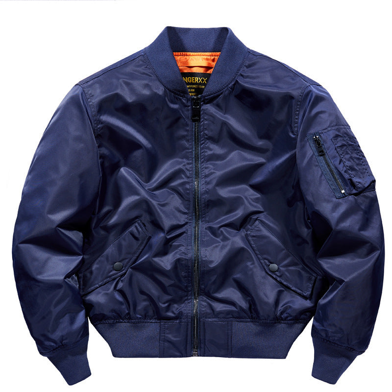 Herren Kurz geschnittener Flieger‑Blouson mit Nylonaußenlage und Rippbündchen Drune