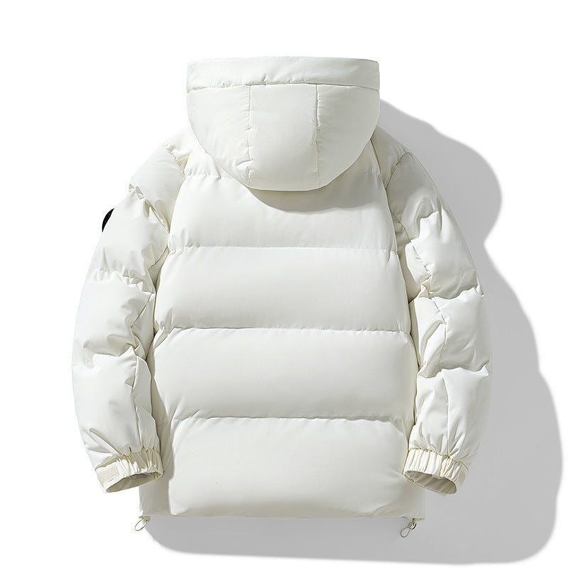 Herren urbaner Thermo-Parka mit dreidimensionaler Steppung, Zwei-Wege-Reißverschluss und verstellbarem Saum Drune