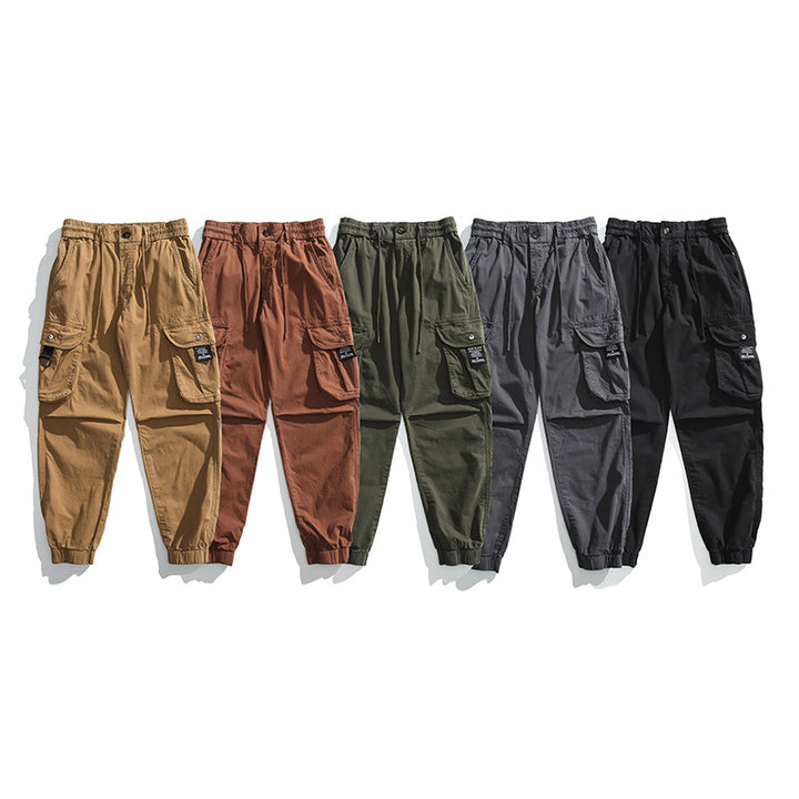 Herren Relaxed‑Fit Ripstop Cargojoggerhose mit D Ring und Mehrfachtaschen Drune