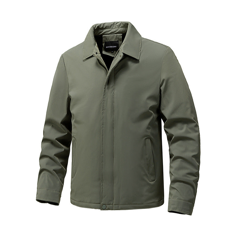 Herren Übergangsjacke mit hohem Kragen und elastischen Bündchen Drune