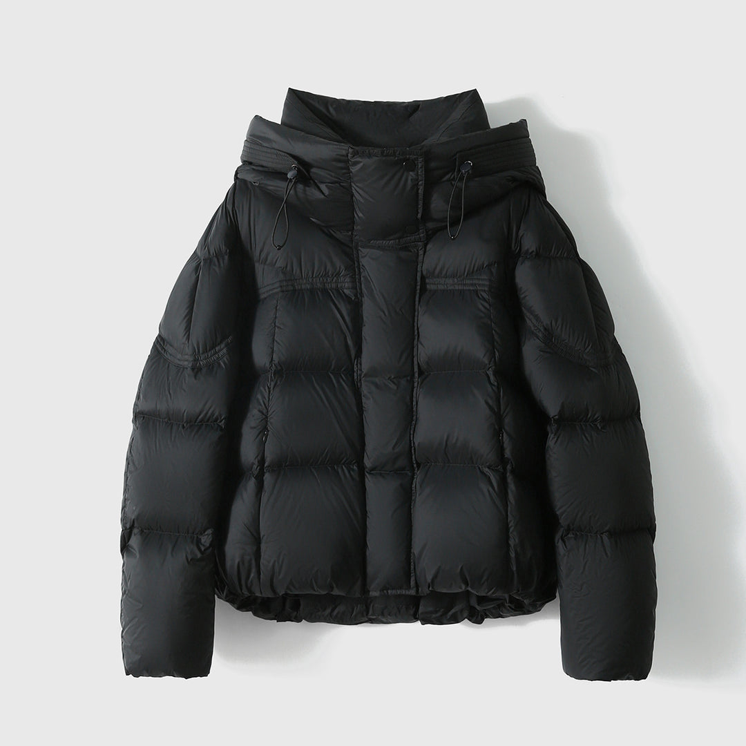 Damen modische Steppjacke mit hohem Kragen Drune