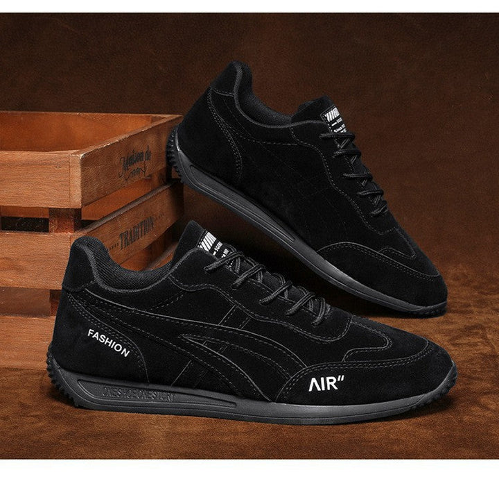 Damen Modische Sneakers mit hochwertiger Veloursleder-Oberfläche und rutschfester Sohle Drune