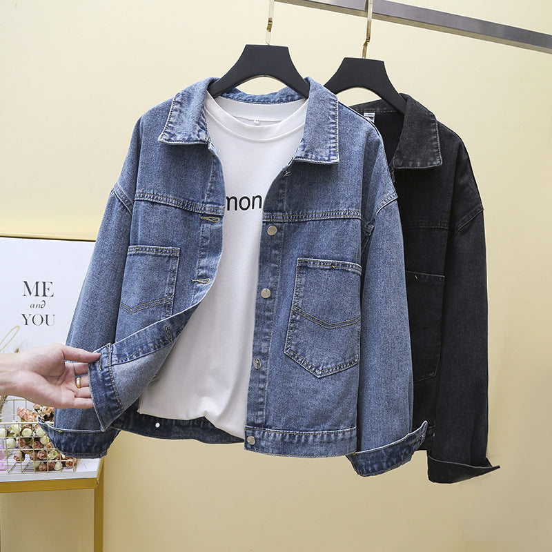 Damen Denimjacke mit großen aufgesetzten Taschen Drune