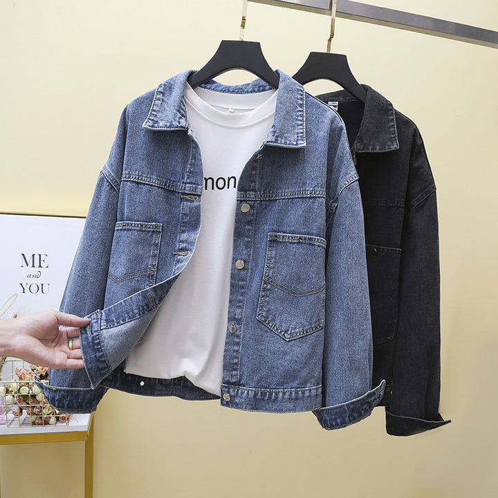 Damen Denimjacke mit großen aufgesetzten Taschen Drune