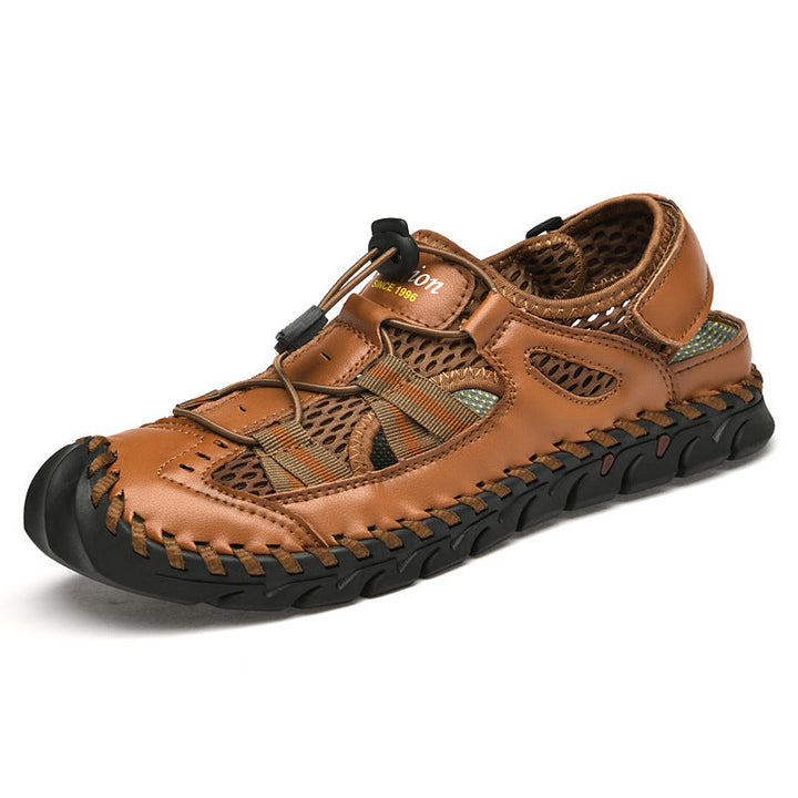 Herren Wasserdichte und atmungsaktive Outdoor-Sandalen mit flexiblem Kordelzug Drune