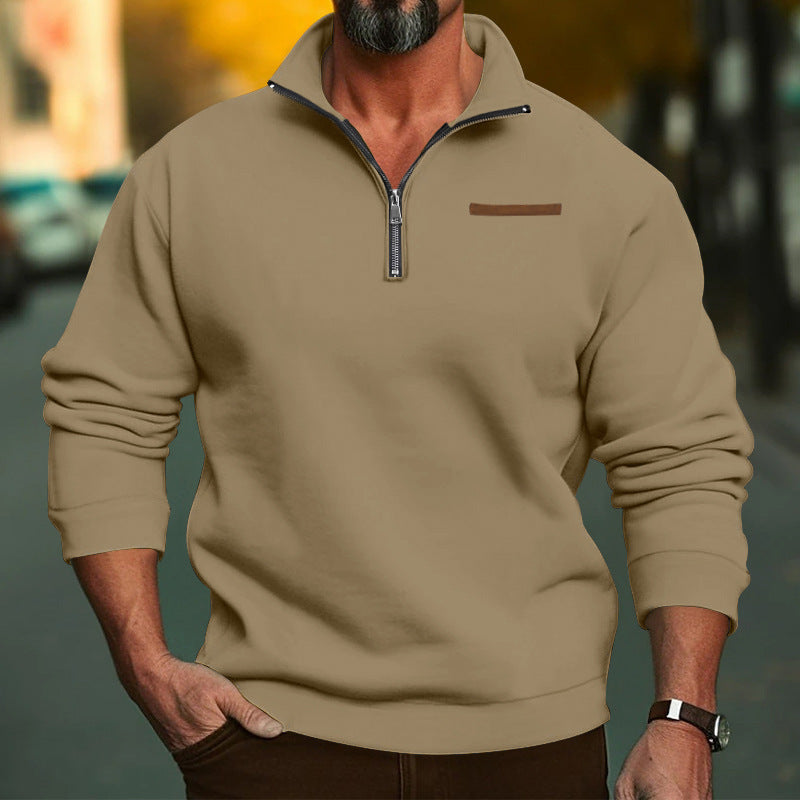 Herren Fleece Sweatshirt mit Reißverschluss Drune