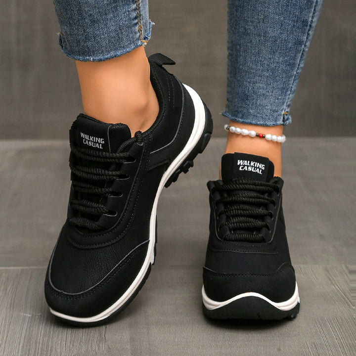 Damen Leichter Walking‑Sneaker mit profilierter Gummisohle und gepolstertem Komfortfußbett Drune