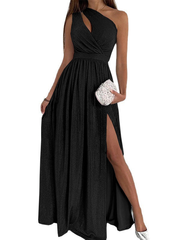 Damen Elegantes Asymmetrisches Abendkleid Drune