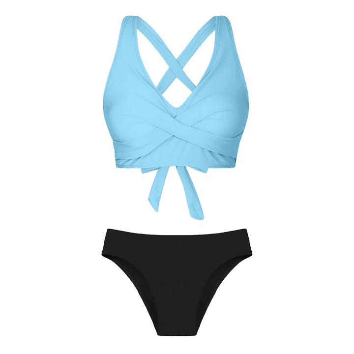 Damen Zweiteiliger Badeanzug mit floralem Design Drune