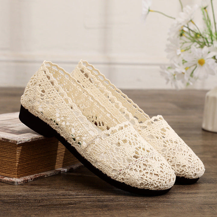 Damen elegante und atmungsaktive Spitzenschuhe Drune