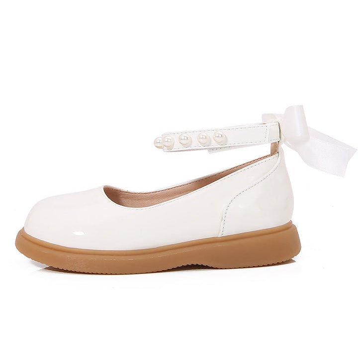 Mädchen Ballerina Schuhe mit Perlen- und Schleifendetail Drune