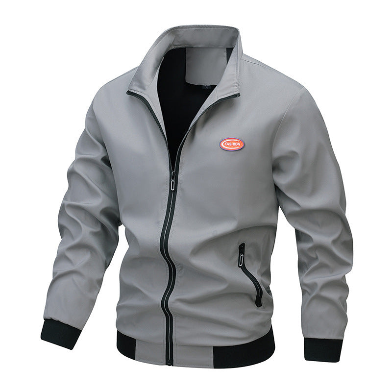 Herren Stoffjacke mit Reißverschluss Drune