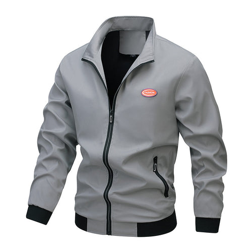 Herren Stoffjacke mit Reißverschluss Drune