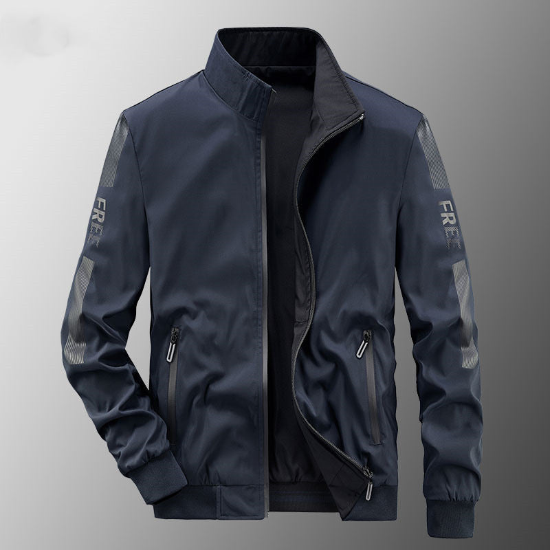 Herren Sportliche Windbreaker Jacke Drune